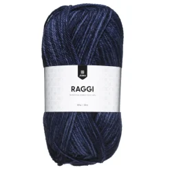 Garn Järbo Raggi 100 g blåmeleret – Stonewash denim 15242