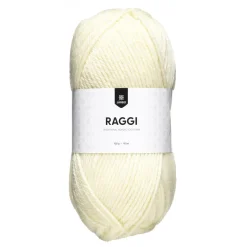 Garn Järbo Raggi 100g naturhvid – Natural white 1500