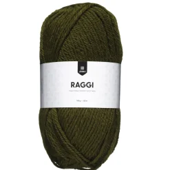 Garn Järbo Raggi 100 g olivengrøn – Olive green 15124