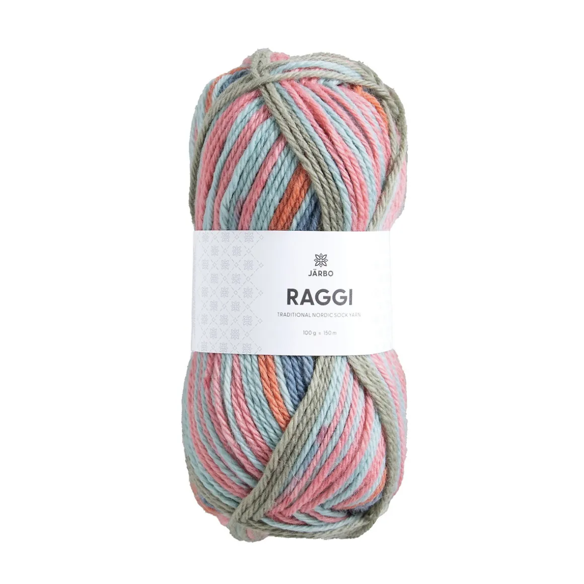 Garn Järbo Raggi 100g pastel – Pastel 15269