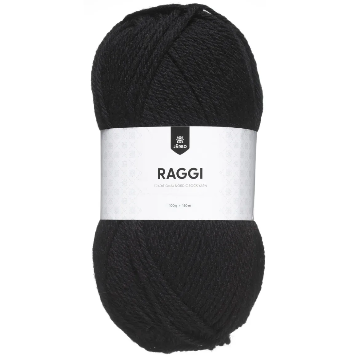 Garn Järbo Raggi 100 g sort – Charcoal black 1558