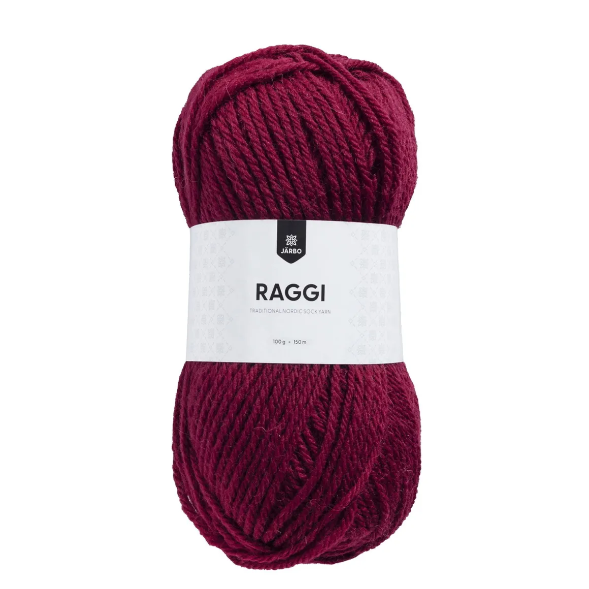 Garn Järbo Raggi 100 g vinrød – Maroon red 15126