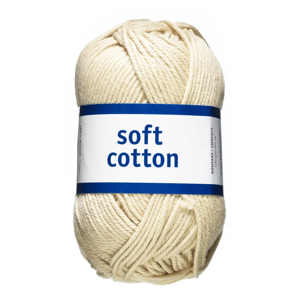Garn Järbo Soft Cotton 50 g beige – 8856 Nature beige