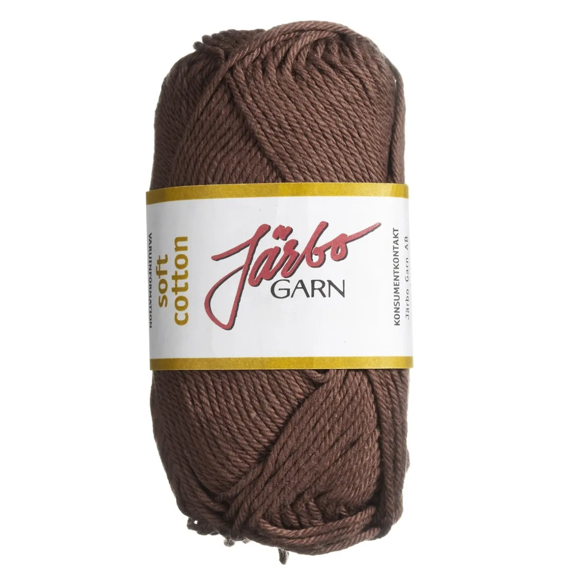 Garn Järbo Soft Cotton 50 g brun – 8843 Mocca brown