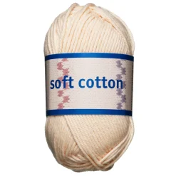 Garn Järbo Soft Cotton 50 g lys abrikos – 8869 Paled apricot