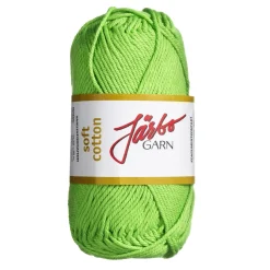 Garn Järbo Soft Cotton 50 g lysegrøn – 8847 Lime