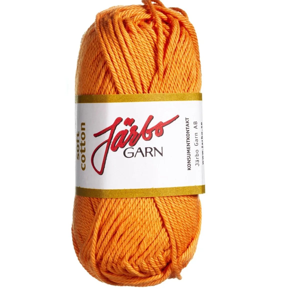 Garn Järbo Soft Cotton 50 g orange – 8858 Apricot