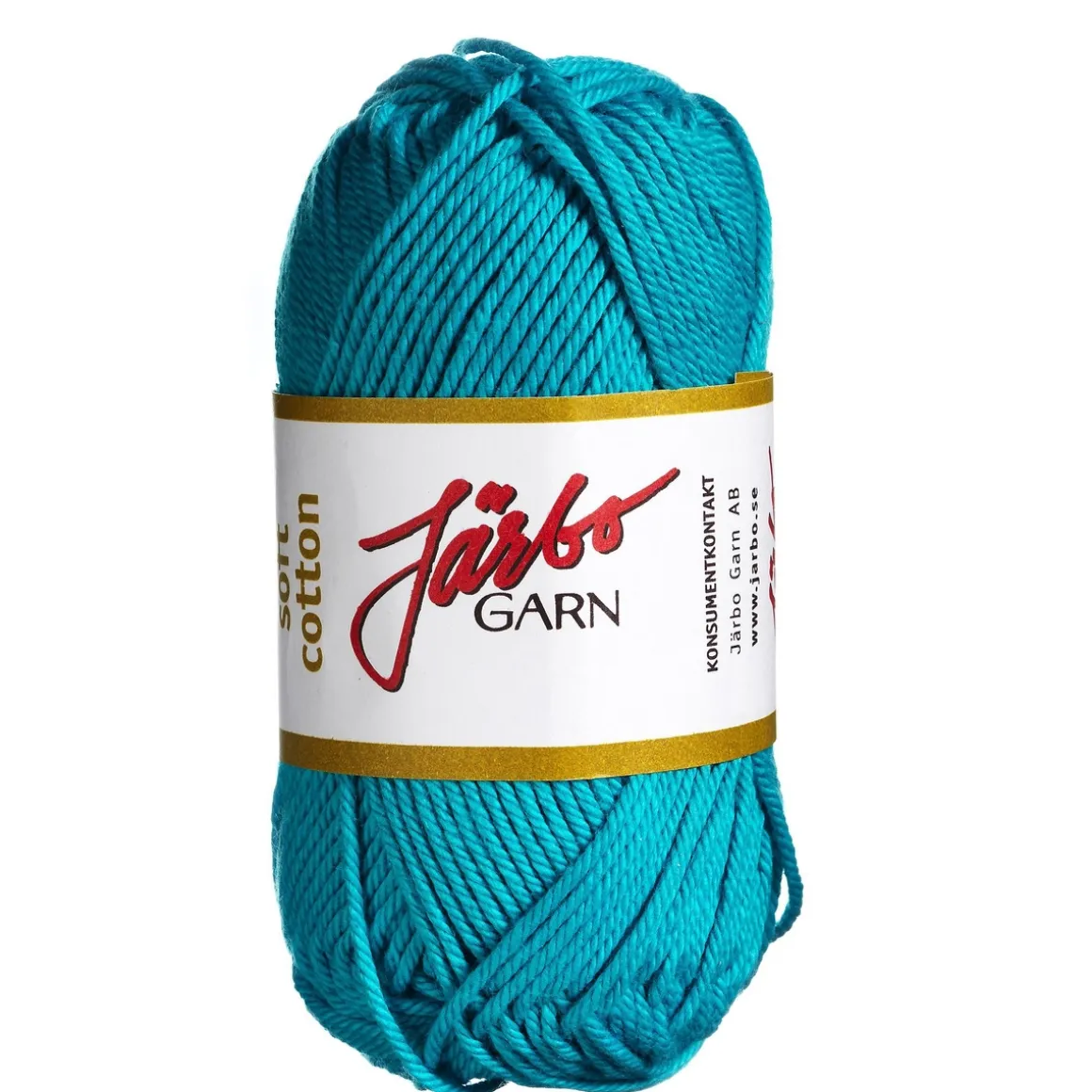 Garn Järbo Soft Cotton 50 g turkis – 8846 Strong turquoise