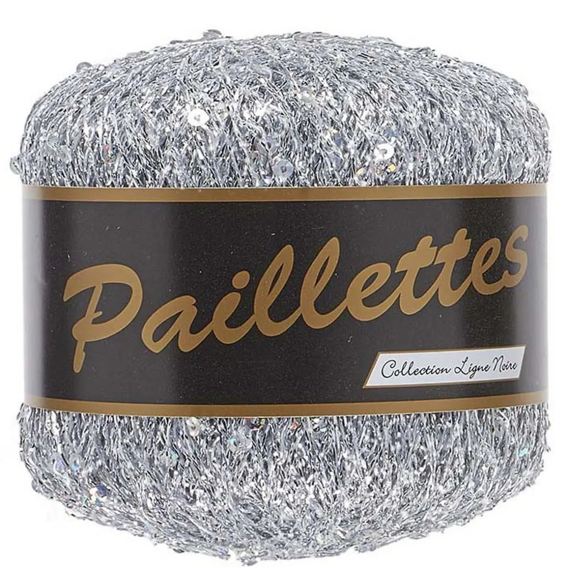 Garn Lammy Paillettes 25g sølv 401