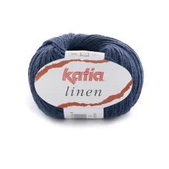 Garn Linen 50 g mørkeblå