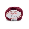 Garn Linen 50 g mørkerød