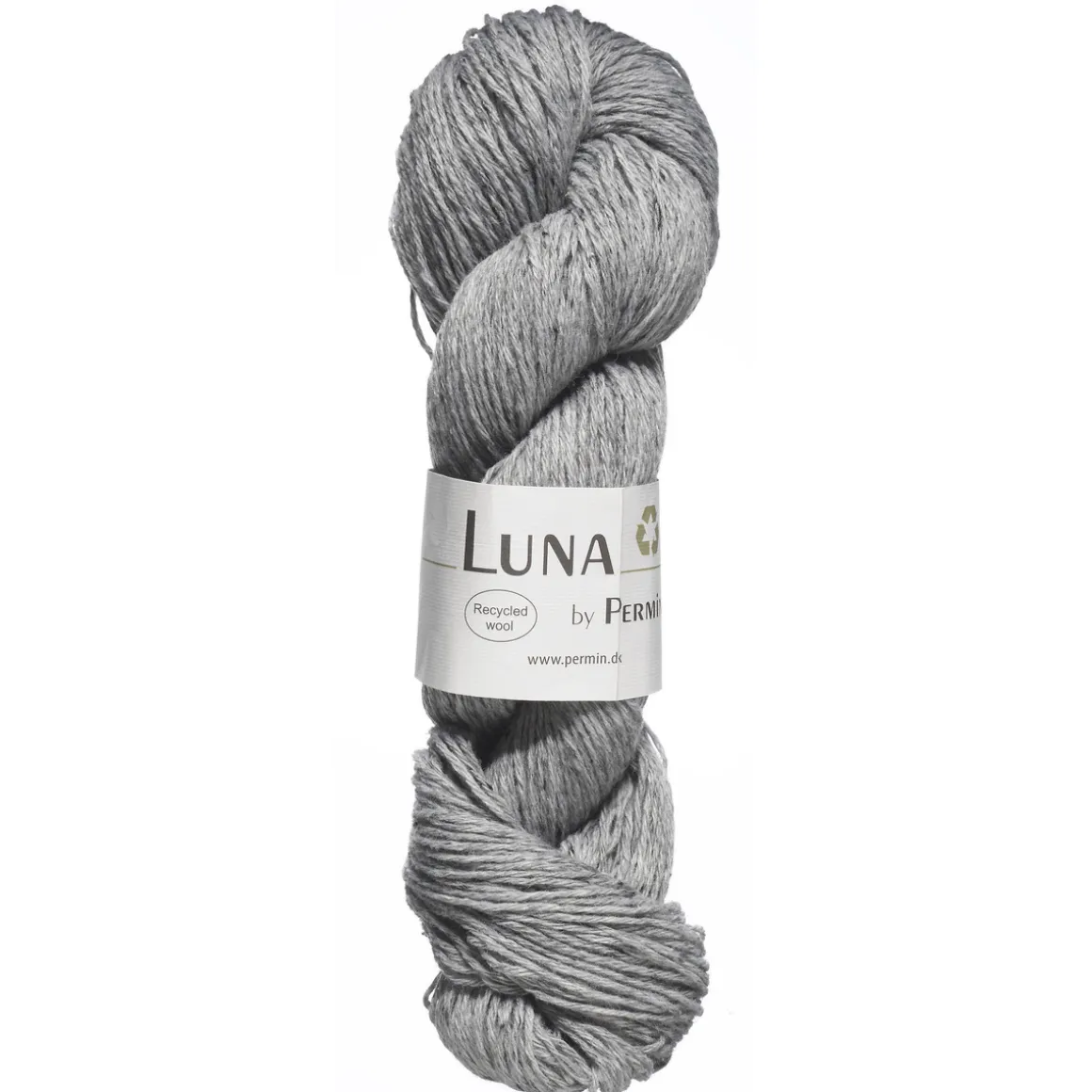 Garn Luna 50 g lysegrå