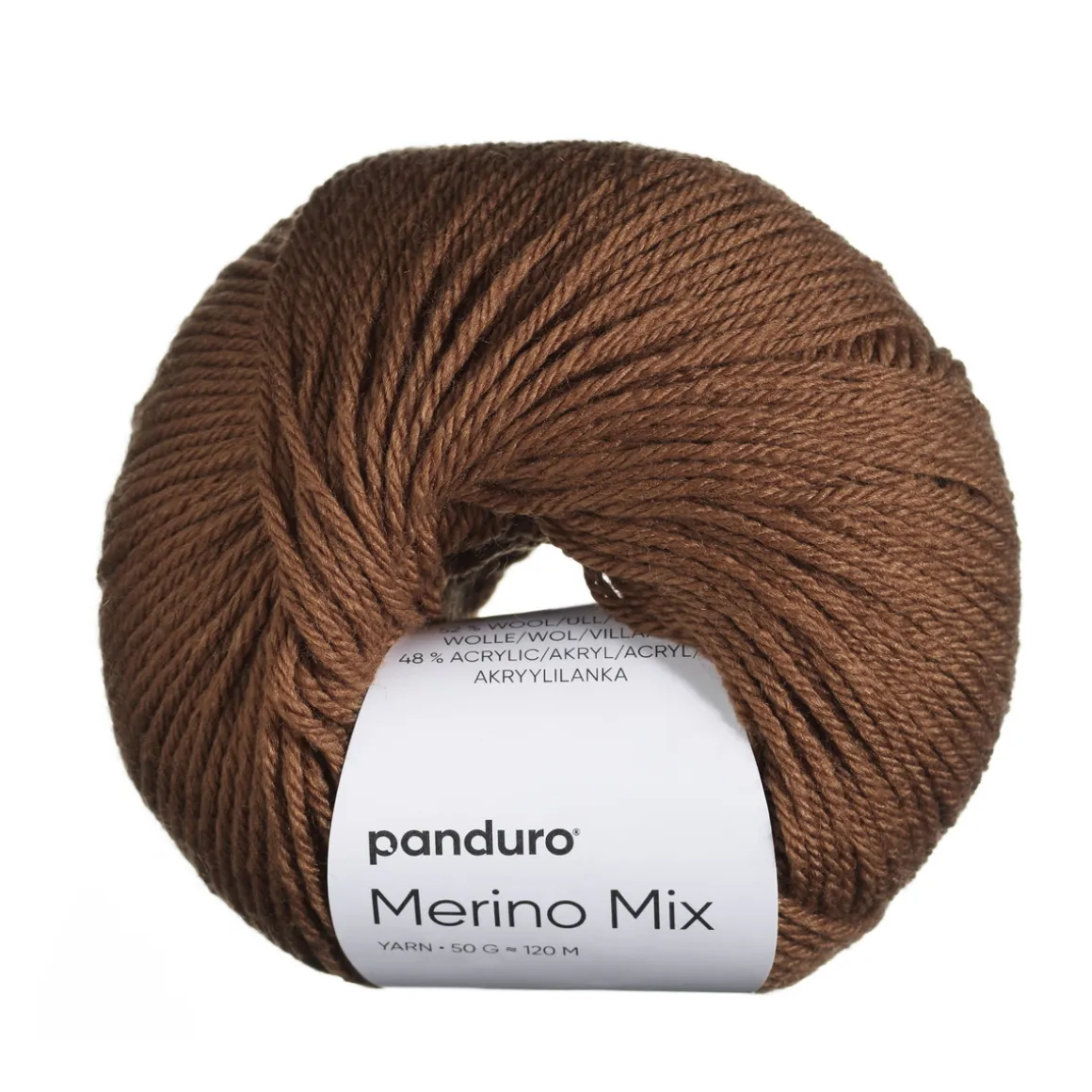 Garn Merino Mix 50g chokolade