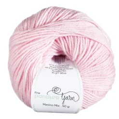 Garn Merino Mix 50 g lys rosa