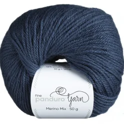 Garn Merino Mix 50 g stålblå