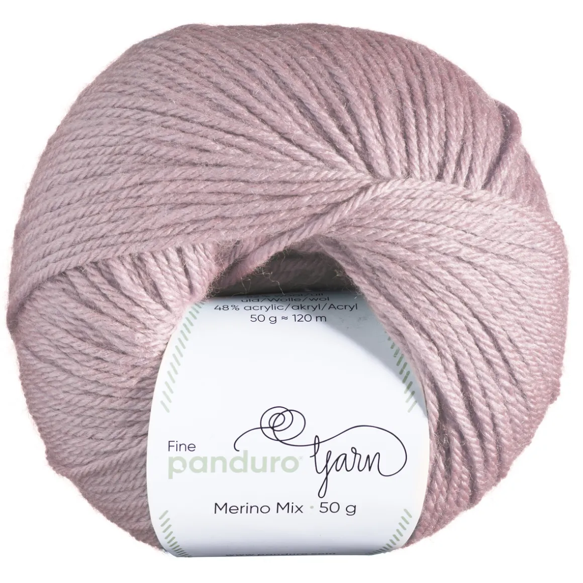 Garn Merino Mix 50 g varm rosa