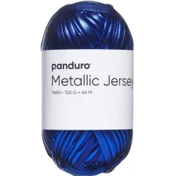 Garn Metallic Jersey 100g blå