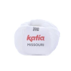 Garn Missouri 50 g hvid