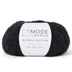 Garn Mode at Rowan Alpaca Cotton 25 g – Noir 010