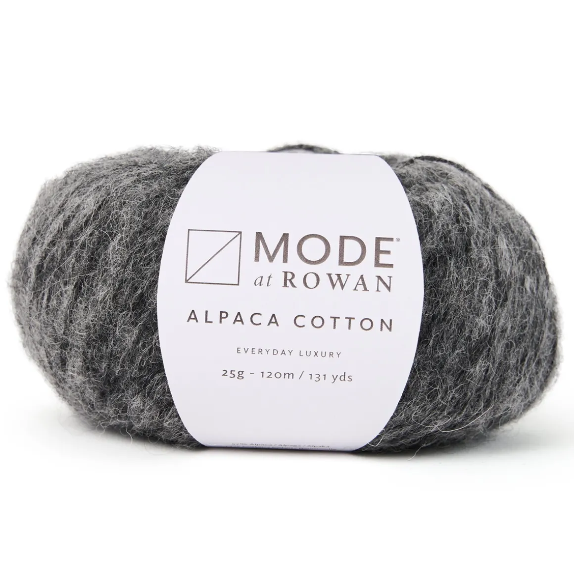 Garn Mode at Rowan Alpaca Cotton 25 g – Charcoal meleret 012