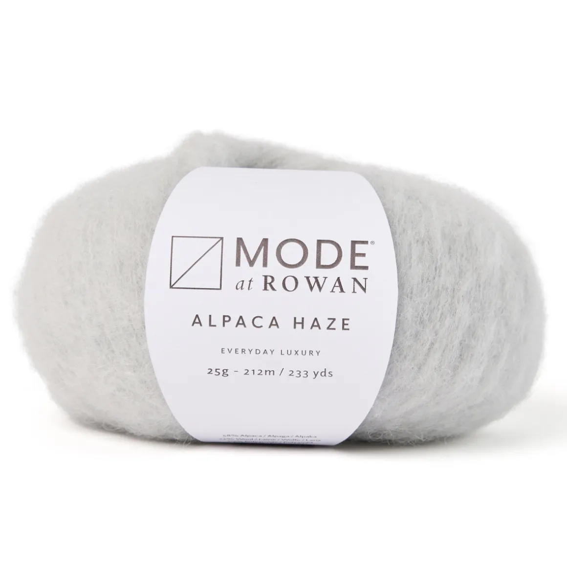 Garn Mode at Rowan Alpaca Haze 25 g – Silver 012