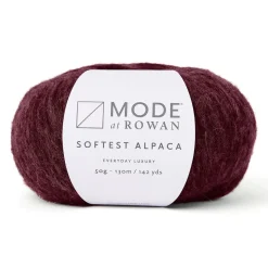 Garn Mode at Rowan Softest Alpaca 50 g – Cranberry 020