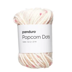 Garn Popcorn Dots 50 g rosa