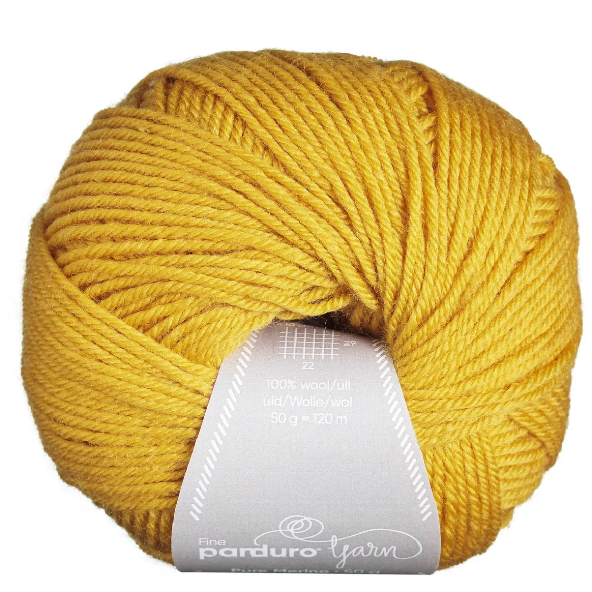 Garn Pure Merino 50g karrygul