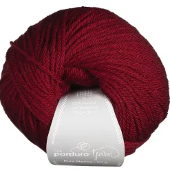 Garn Pure Merino 50g mørkerød