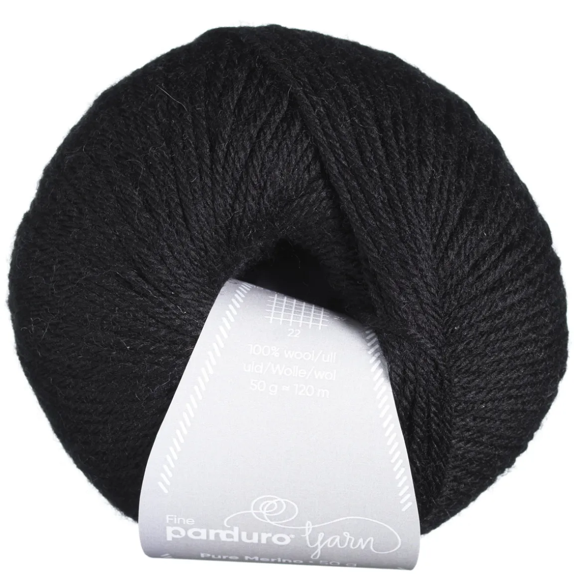 Garn Pure Merino 50g sort