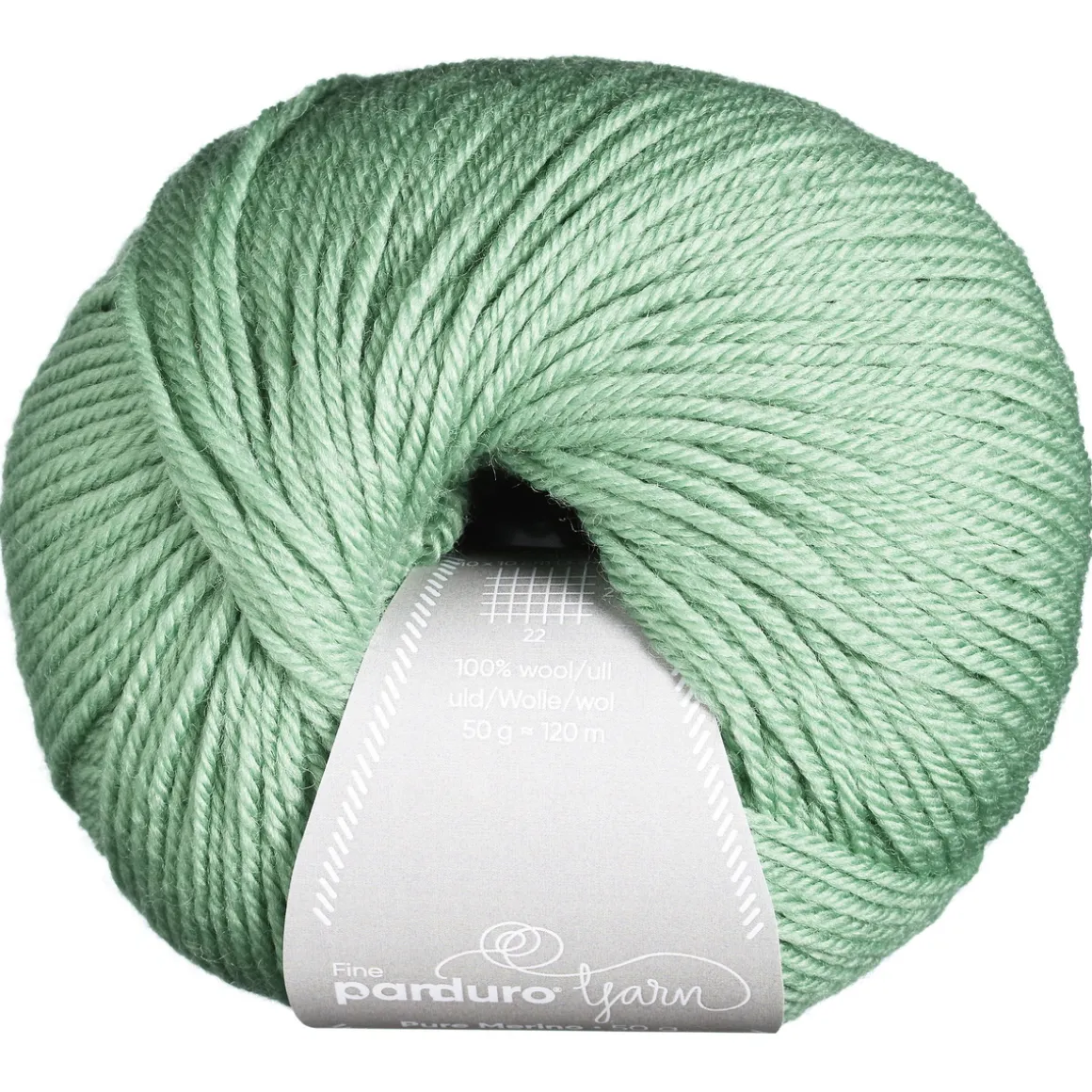 Garn Pure Merino 50g støvgrøn