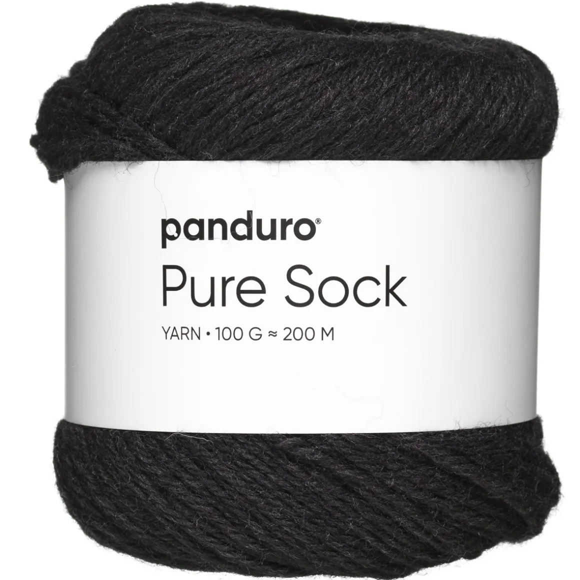 Garn Pure Sock 100 g mørkegrå
