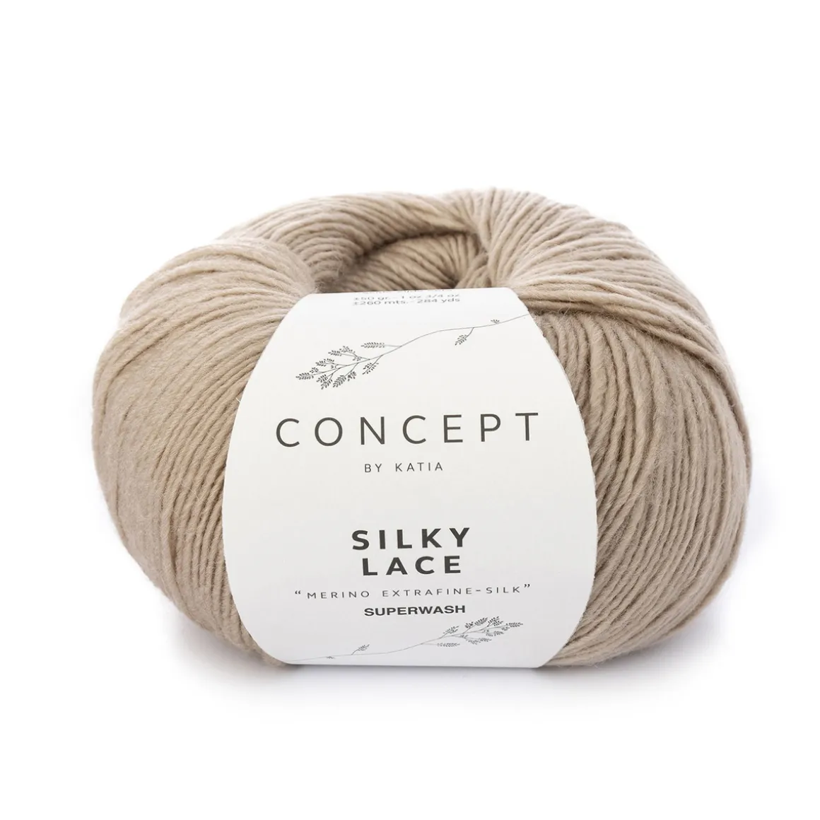 Garn Silky lace 50 g beige