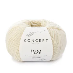 Garn Silky lace 50 g creme