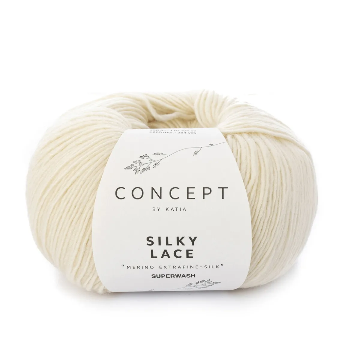 Garn Silky lace 50 g creme