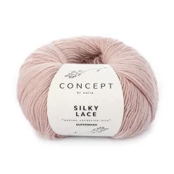 Garn Silky lace 50 g rosa