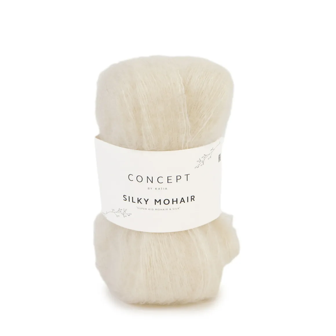 Garn Silky mohair 25 g creme