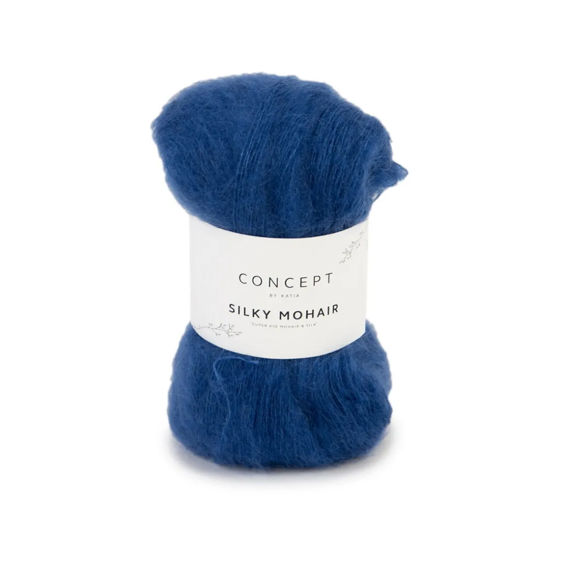 Garn Silky mohair 25 g kongeblå