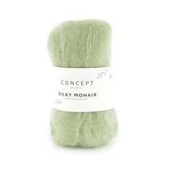Garn Silky mohair 25 g lysegrøn