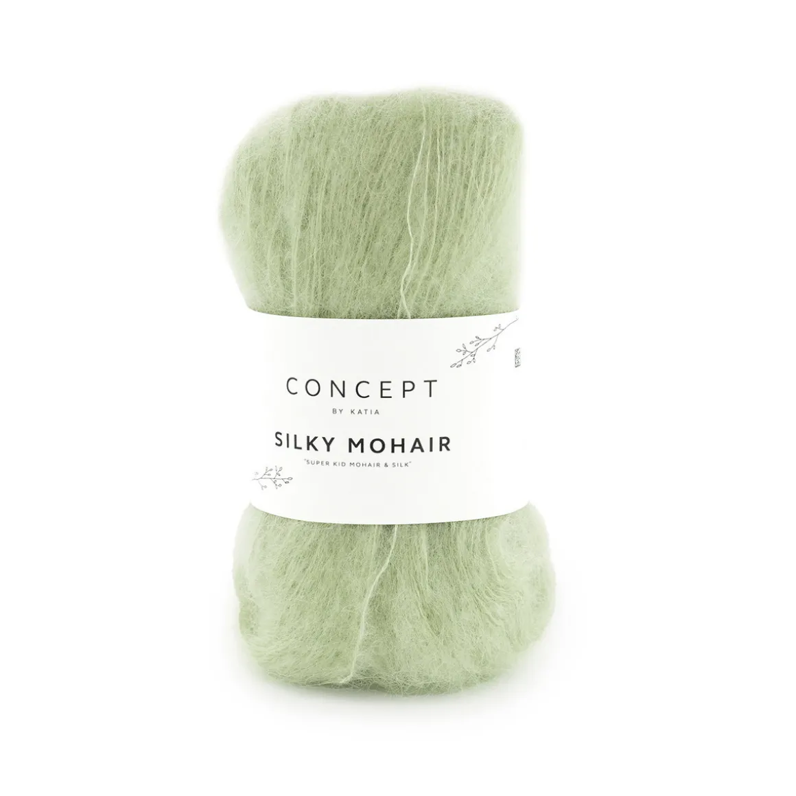 Garn Silky mohair 25 g lysegrøn
