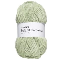 Garn Soft Glitter Velvet 100 g grøn