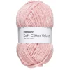 Garn Soft Glitter Velvet 100 g rosa
