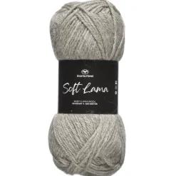 Garn Soft Lama 50 g lysegrå – Formal grey 03