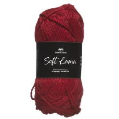 Garn Soft Lama 50 g rød – Goji berry 45