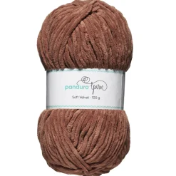 Garn Soft Velvet 100 g brun