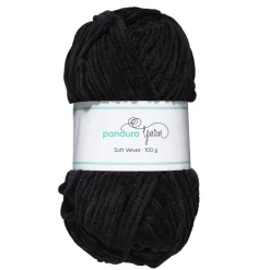 Garn Soft Velvet 100 g sort