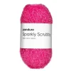 Garn Sparkly Scrubby 50 g ceris