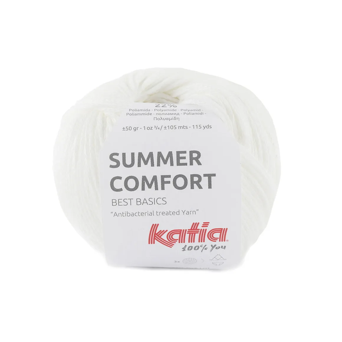 Garn Summer Comfort 50g hvid