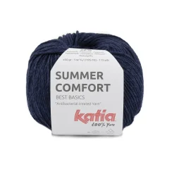 Garn Summer Comfort 50g m.blå