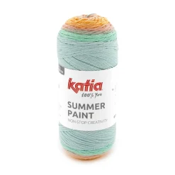 Garn Summer Paint 150g rosa turkis (501 på illustrationen)